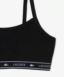 Brassiere Avec Bande Siglee En Coton Stretch | Lacoste Shop