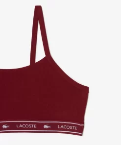 Brassiere Avec Bande Siglee En Coton Stretch | Lacoste Outlet