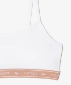 Brassiere Avec Bande Siglee En Coton Stretch | Lacoste Online