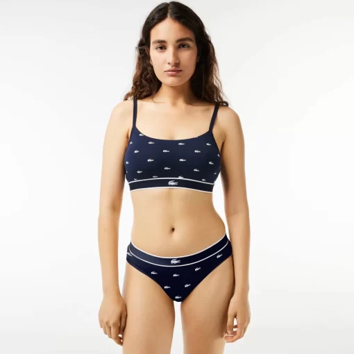 Brassiere Avec Imprime Crocodile En Coton Stretch | Lacoste Clearance