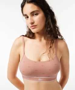 Brassiere Avec Imprime Crocodile En Coton Stretch | Lacoste New