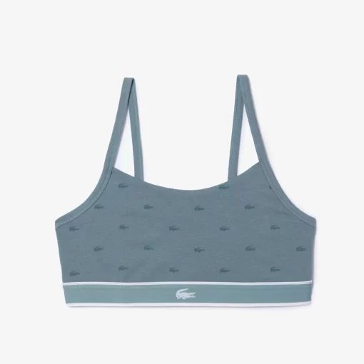 Brassiere Avec Imprime Crocodile En Coton Stretch | Lacoste Best