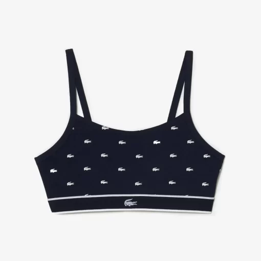 Brassiere Avec Imprime Crocodile En Coton Stretch | Lacoste Clearance