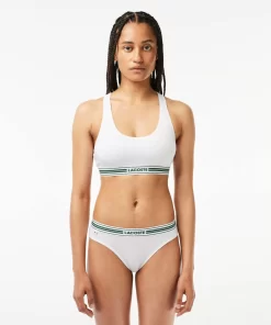 Brassiere Avec Logo Centre En Coton Stretch | Lacoste Store