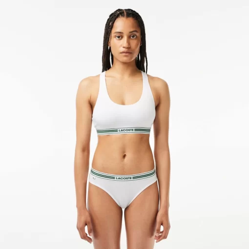 Brassiere Avec Logo Centre En Coton Stretch | Lacoste Store