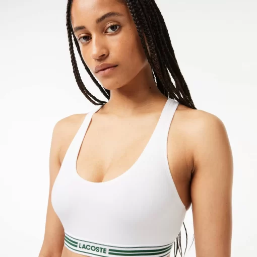 Brassiere Avec Logo Centre En Coton Stretch | Lacoste Store