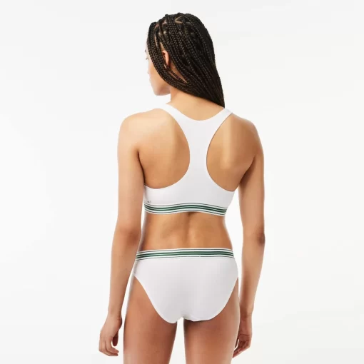 Brassiere Avec Logo Centre En Coton Stretch | Lacoste Store