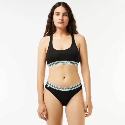 Brassiere Avec Logo En Coton Stretch | Lacoste Flash Sale