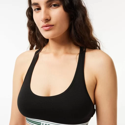 Brassiere Avec Logo En Coton Stretch | Lacoste Flash Sale