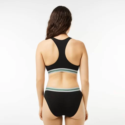 Brassiere Avec Logo En Coton Stretch | Lacoste Flash Sale