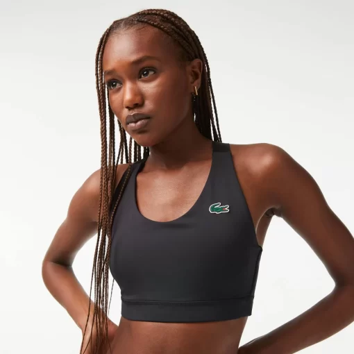 Brassiere Sport Avec Dos Croise Contraste | Lacoste Fashion