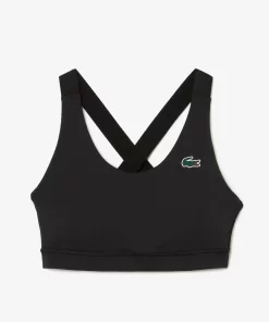 Brassiere Sport Avec Dos Croise Contraste | Lacoste Fashion