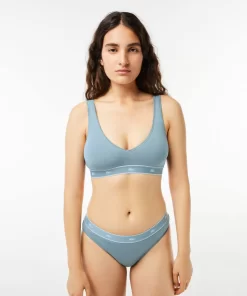 Brassiere Triangle En Coton Stretch | Lacoste Fashion