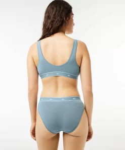 Brassiere Triangle En Coton Stretch | Lacoste Fashion