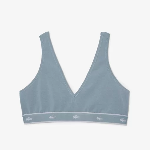 Brassiere Triangle En Coton Stretch | Lacoste Fashion