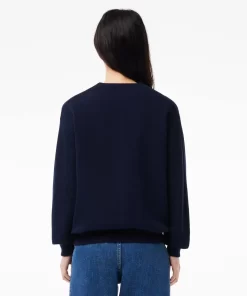 Cardigan Col V Femme En Coton Biologique | Lacoste Discount