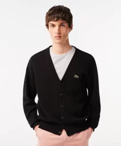 Cardigan Col V Homme En Coton Biologique | Lacoste Hot