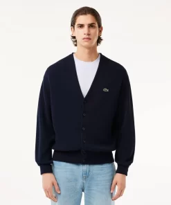 Cardigan Col V Homme En Coton Biologique | Lacoste New