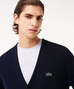 Cardigan Col V Homme En Coton Biologique | Lacoste New