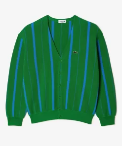 Cardigan Col V Homme En Coton Biologique | Lacoste Flash Sale