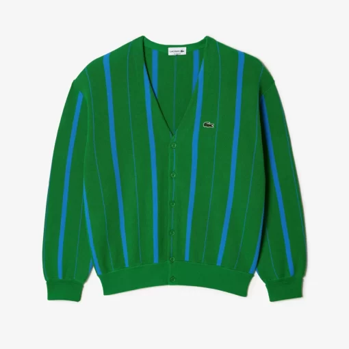 Cardigan Col V Homme En Coton Biologique | Lacoste Flash Sale