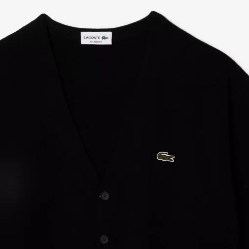 Cardigan Col V Homme En Coton Biologique | Lacoste Hot