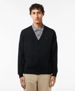 Cardigan En Laine Merinos | Lacoste Clearance