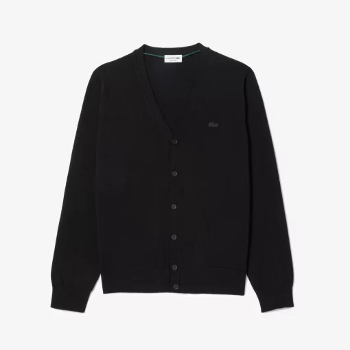 Cardigan En Laine Merinos | Lacoste Clearance