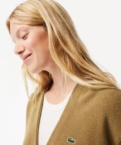 Cardigan Femme Col En V En Laine | Lacoste Store