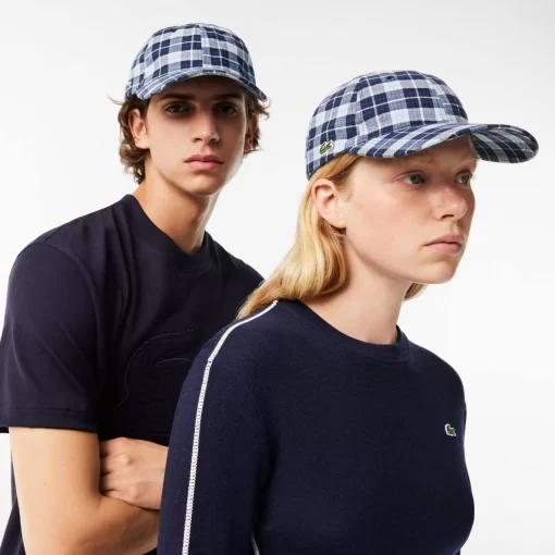 Casquette A Carreaux En Flanelle De Coton | Lacoste Flash Sale