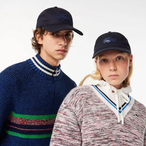 Casquette Avec Badge Crocodile Matelasse En Twill De Coton | Lacoste Discount