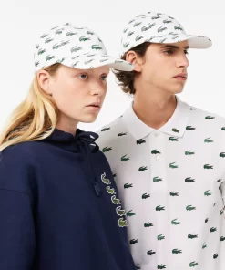 Casquette Imprime Crocodile En Coton | Lacoste Cheap