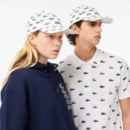 Casquette Imprime Crocodile En Coton | Lacoste Cheap