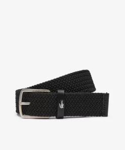 Ceinture En Maille Extensible Avec Crocodile | Lacoste Sale