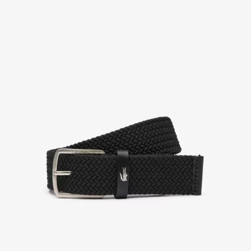 Ceinture En Maille Extensible Avec Crocodile | Lacoste Sale