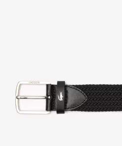 Ceinture En Maille Extensible Avec Crocodile | Lacoste Sale