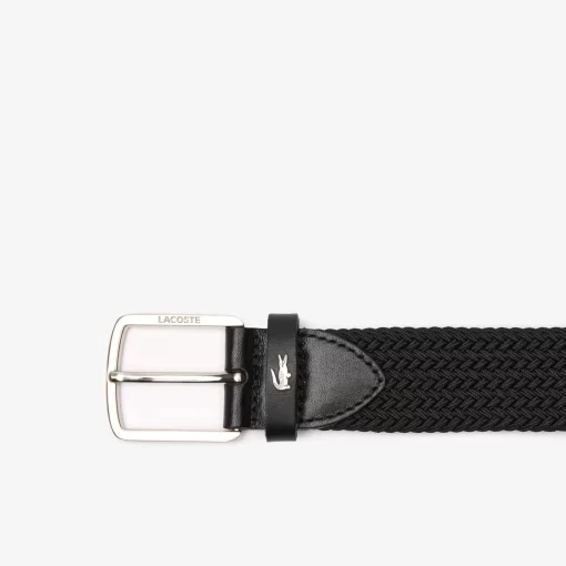 Ceinture En Maille Extensible Avec Crocodile | Lacoste Sale