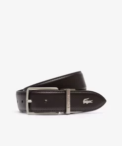 Ceinture Reversible En Cuir Pique A Boucle Gravee | Lacoste Store