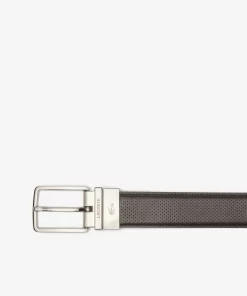 Ceinture Reversible En Cuir Pique A Boucle Gravee | Lacoste Store