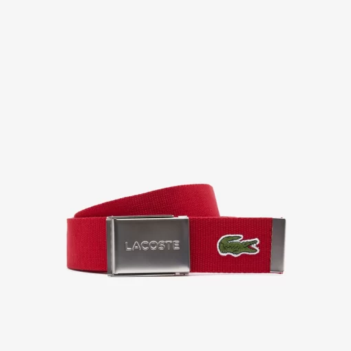 Ceinture Sangle Boucle Gravee Edition Made In France | Lacoste Hot