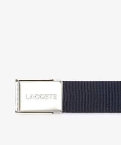 Ceinture Sangle Boucle Gravee Edition Made In France | Lacoste Flash Sale