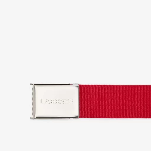 Ceinture Sangle Boucle Gravee Edition Made In France | Lacoste Hot