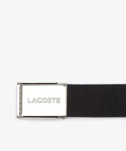 Ceinture Sangle Boucle Gravee Edition Made In France | Lacoste Flash Sale