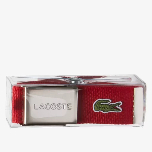 Ceinture Sangle Boucle Gravee Edition Made In France | Lacoste Hot