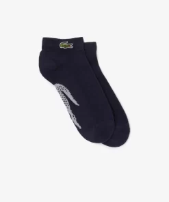 Chaussettes Basses Sport En Coton Imprime Crocodile | Lacoste Shop