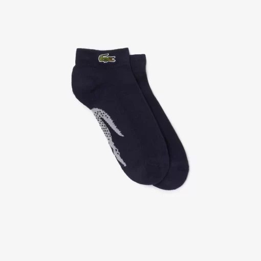 Chaussettes Basses Sport En Coton Imprime Crocodile | Lacoste Shop