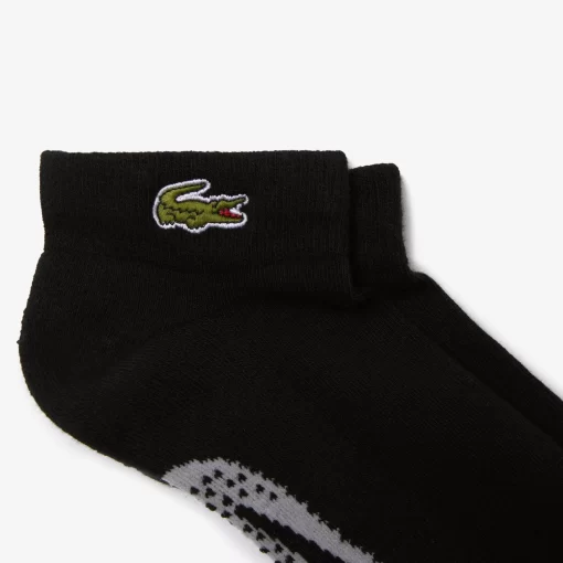 Chaussettes Basses Sport En Coton Imprime Crocodile | Lacoste Hot