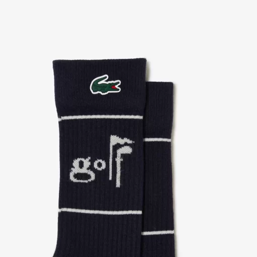 Chaussettes Unisexes Golf Avec Lettrages | Lacoste Best