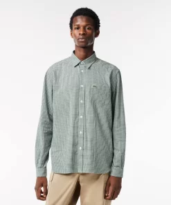 Chemise A Carreaux En Flanelle De Coton | Lacoste Discount