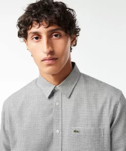 Chemise A Carreaux En Flanelle De Coton | Lacoste Flash Sale